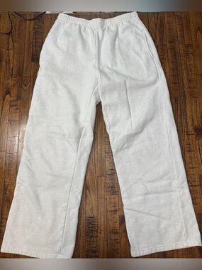 Brandy Melville Light Heather Gray Wide Leg Sweatpants